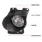 Spec-D Tuning 06-08 FORD F150 FOG LIGHTS WITH WIRING KIT AND SWITCH - CLEAR LENS, PK  2 LF-F15006COEM-HZ - alternate 6